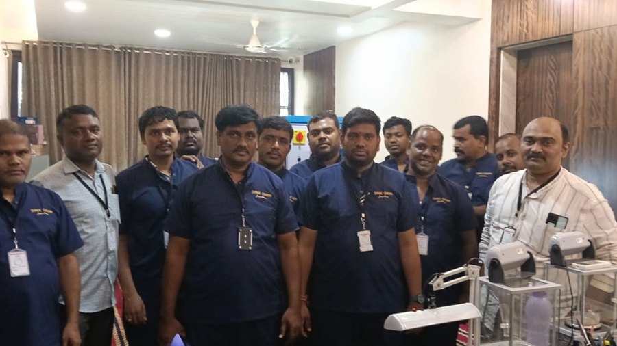 The Shree Omkar Jewellers factory team in Hyderabad