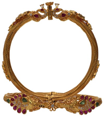 Bangles & Kadas in 22KT gold by Shree Omkar Jewellers, design 5