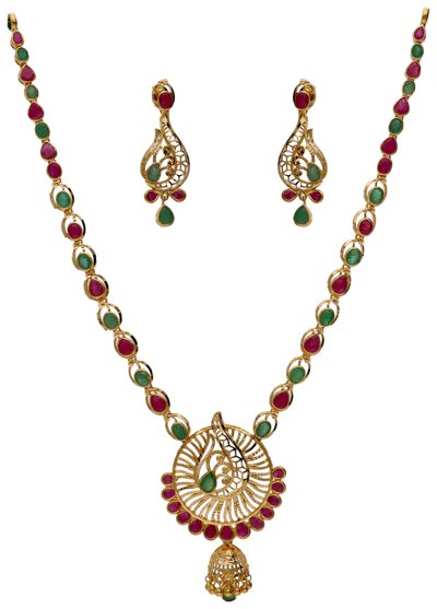 Necklaces, Haars & Malas in 22KT gold by Shree Omkar Jewellers, design 10