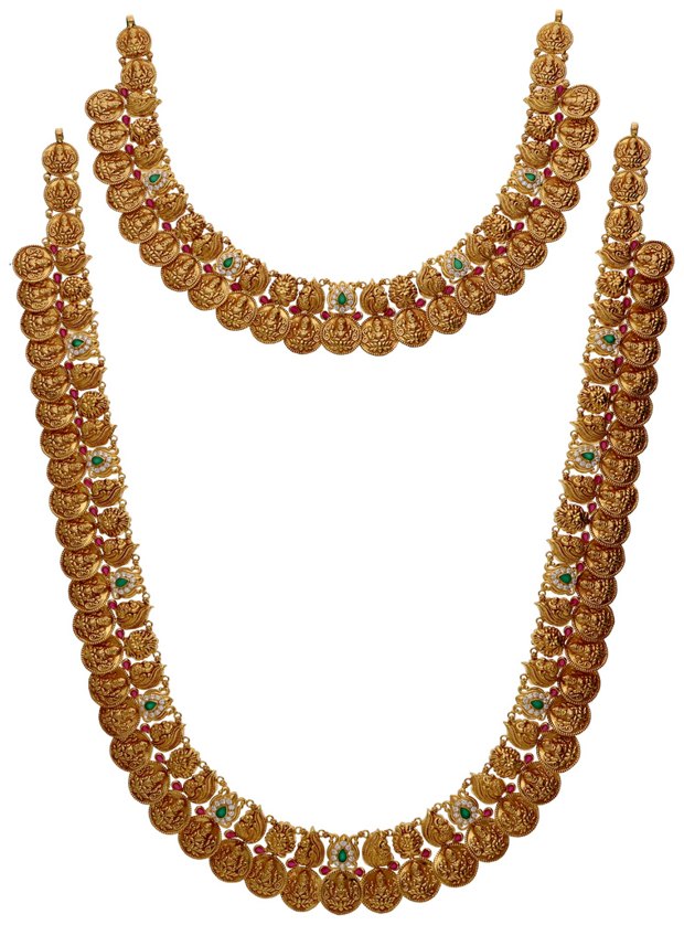 Necklaces, Haars & Malas in 22KT gold by Shree Omkar Jewellers, design 3