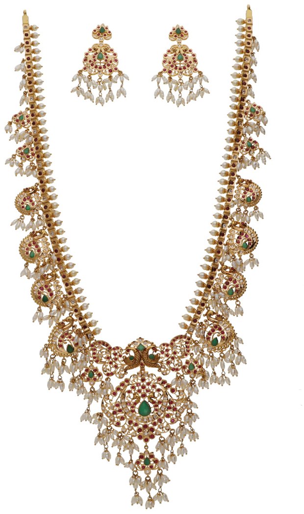 Necklaces, Haars & Malas in 22KT gold by Shree Omkar Jewellers, design 5