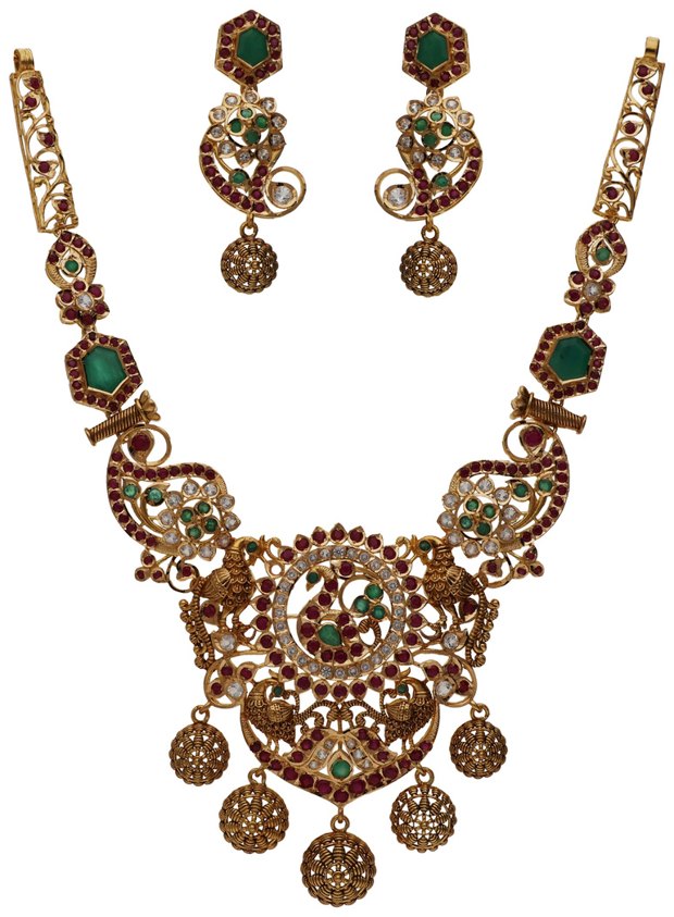 Necklaces, Haars & Malas in 22KT gold by Shree Omkar Jewellers, design 7