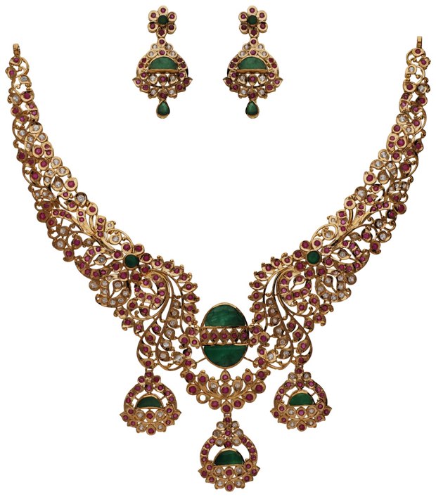 Necklaces, Haars & Malas in 22KT gold by Shree Omkar Jewellers, design 8