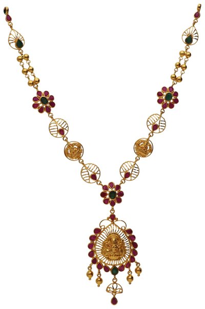 Necklaces, Haars & Malas in 22KT gold by Shree Omkar Jewellers, design 9