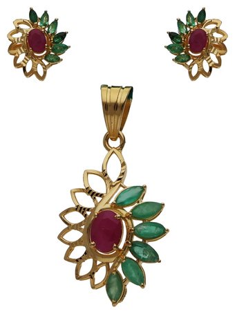 Lockets & Pendants in 22KT gold by Shree Omkar Jewellers, design 2