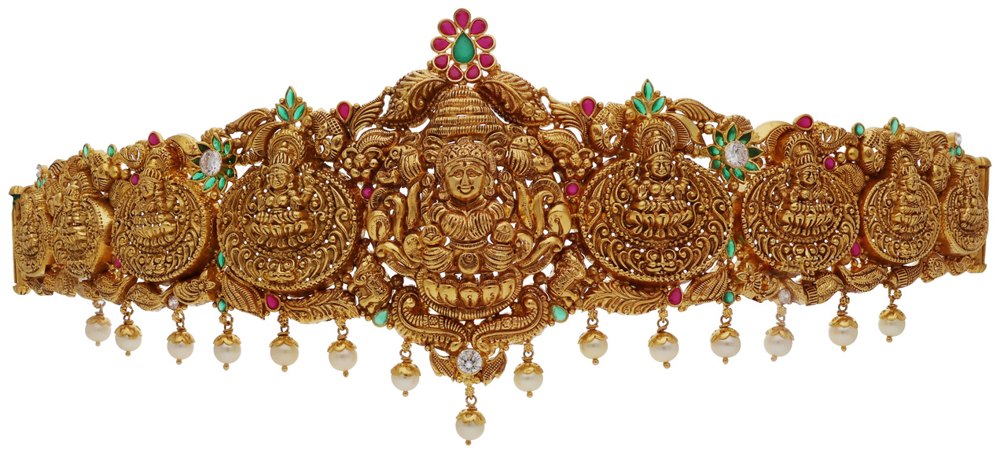Vankis, Armlets & Oddiyanams in 22KT gold by Shree Omkar Jewellers, design 5