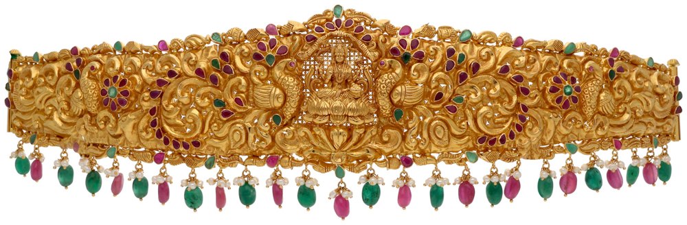 Vankis, Armlets & Oddiyanams in 22KT gold by Shree Omkar Jewellers, design 6