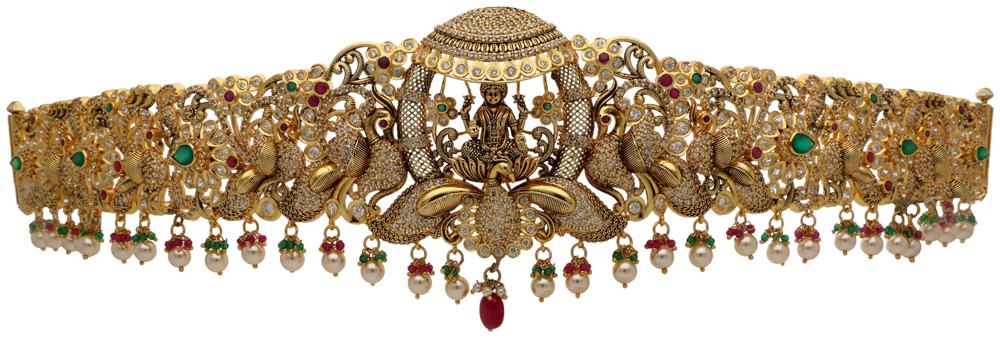 Vankis, Armlets & Oddiyanams in 22KT gold by Shree Omkar Jewellers, design 7