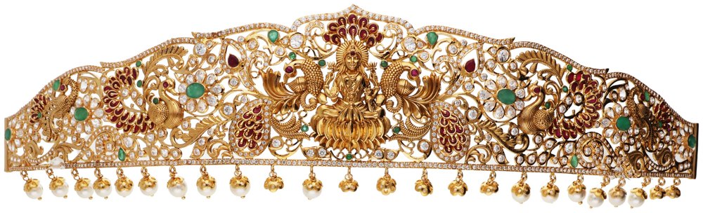 Vankis, Armlets & Oddiyanams in 22KT gold by Shree Omkar Jewellers, design 8